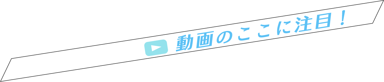 動画のここに注目！